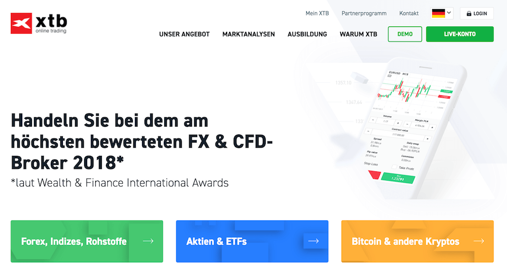 XTB überzeugt auch im Brokervergleich