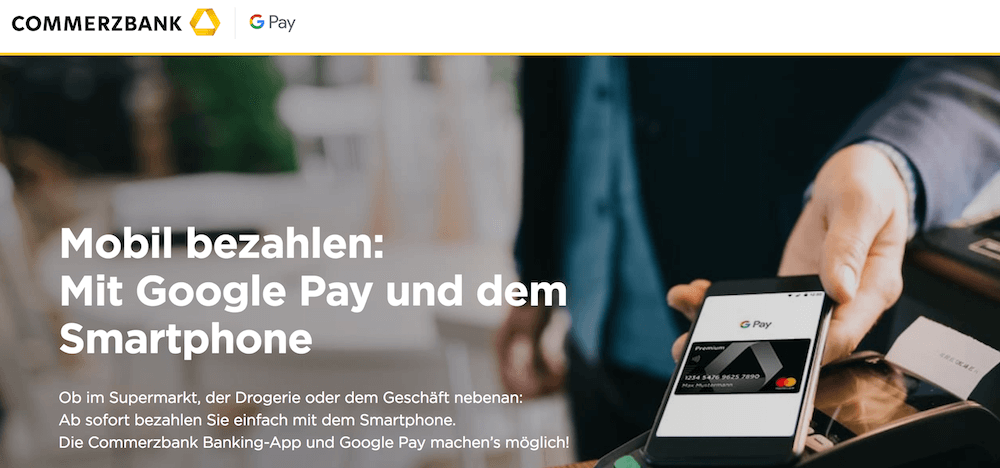 Google Pay Commerzbank Kreditkarte