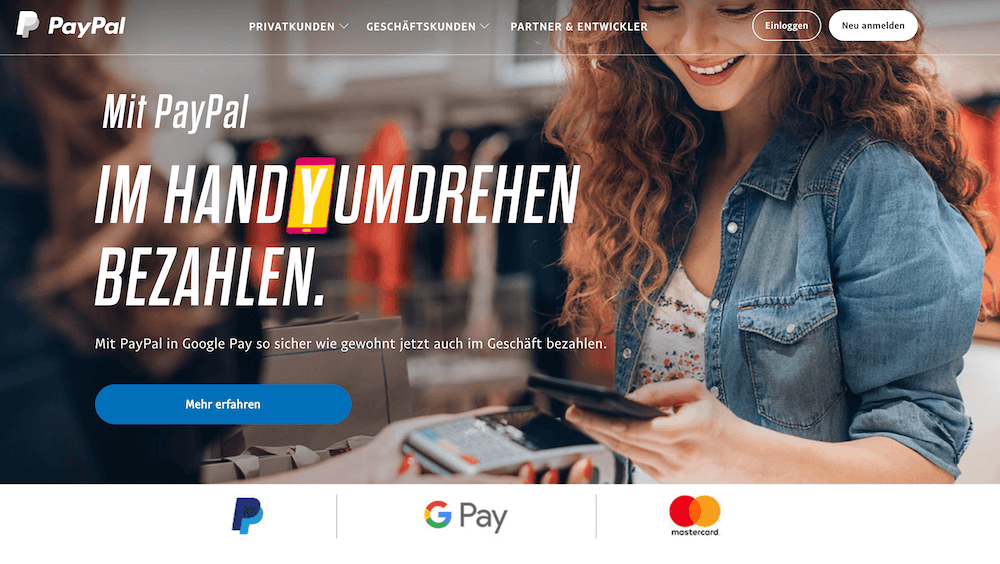 PayPal Bezahlsystem