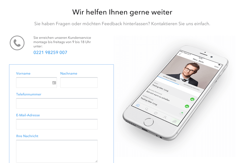 nextmarkets Kundenservice