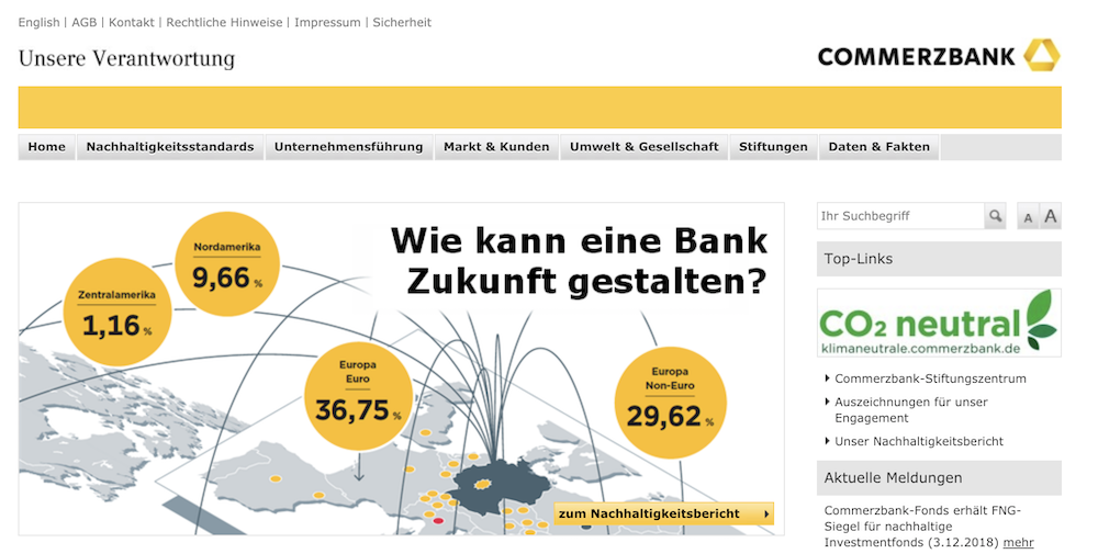 Commerzbank Nachhaltigkeit