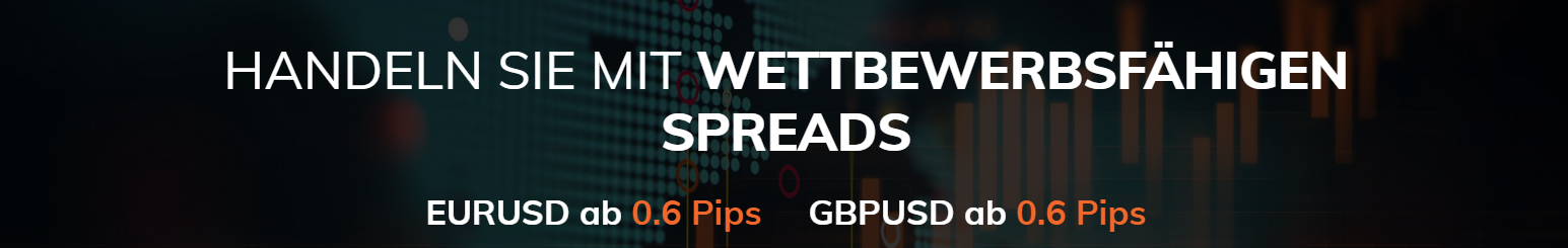 ATFX bietet wettbewerbsfähige Spreads