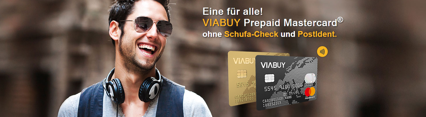 VIABUY bietet eine Prepaid Mastercard ohne Schufa & PostIdent an