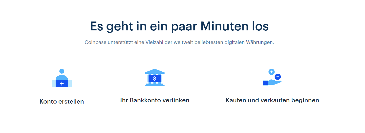 Coinbase unterstützt eine Vielzahl an digitalen Währungen