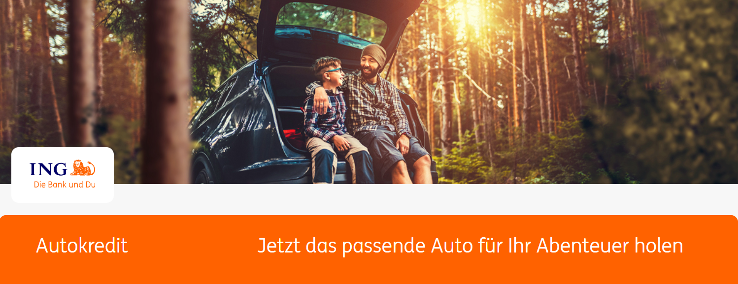 Die ING bietet auch einen Autokredit an